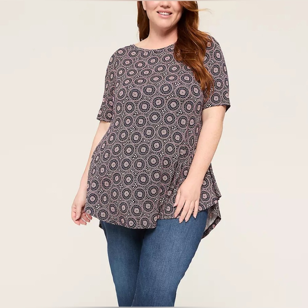 Lane Bryant Boatneck Swing Top sz 18/20